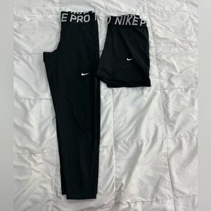 Nike Pro Leggings and Spandex Pack. DM me to purchase them separately.